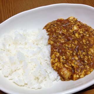 海老とトマトのまろやか豆腐カレー♪